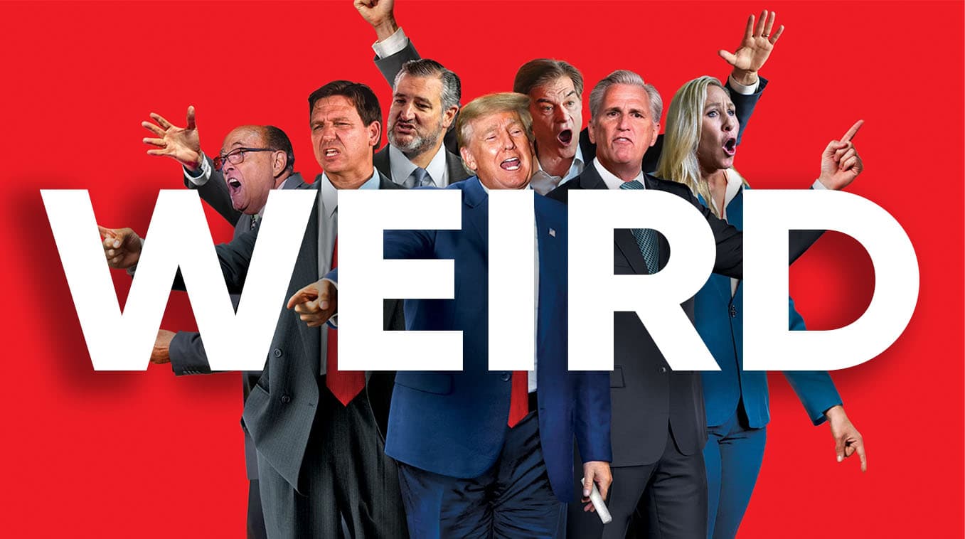 "Republicans Are Weird" meme template - Republicans Are Weird