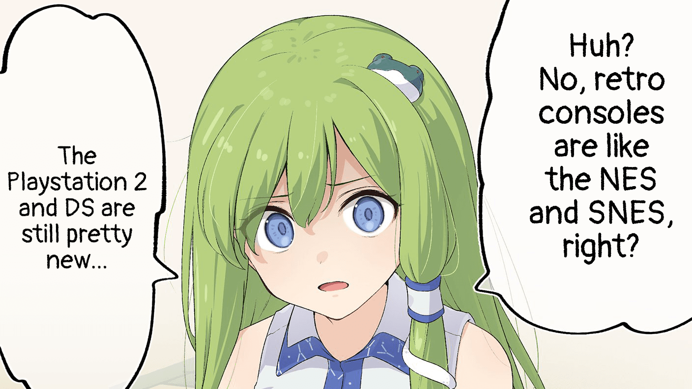 Retro Games Sanae / Boomer Sanae meme template - Retro Games Sanae