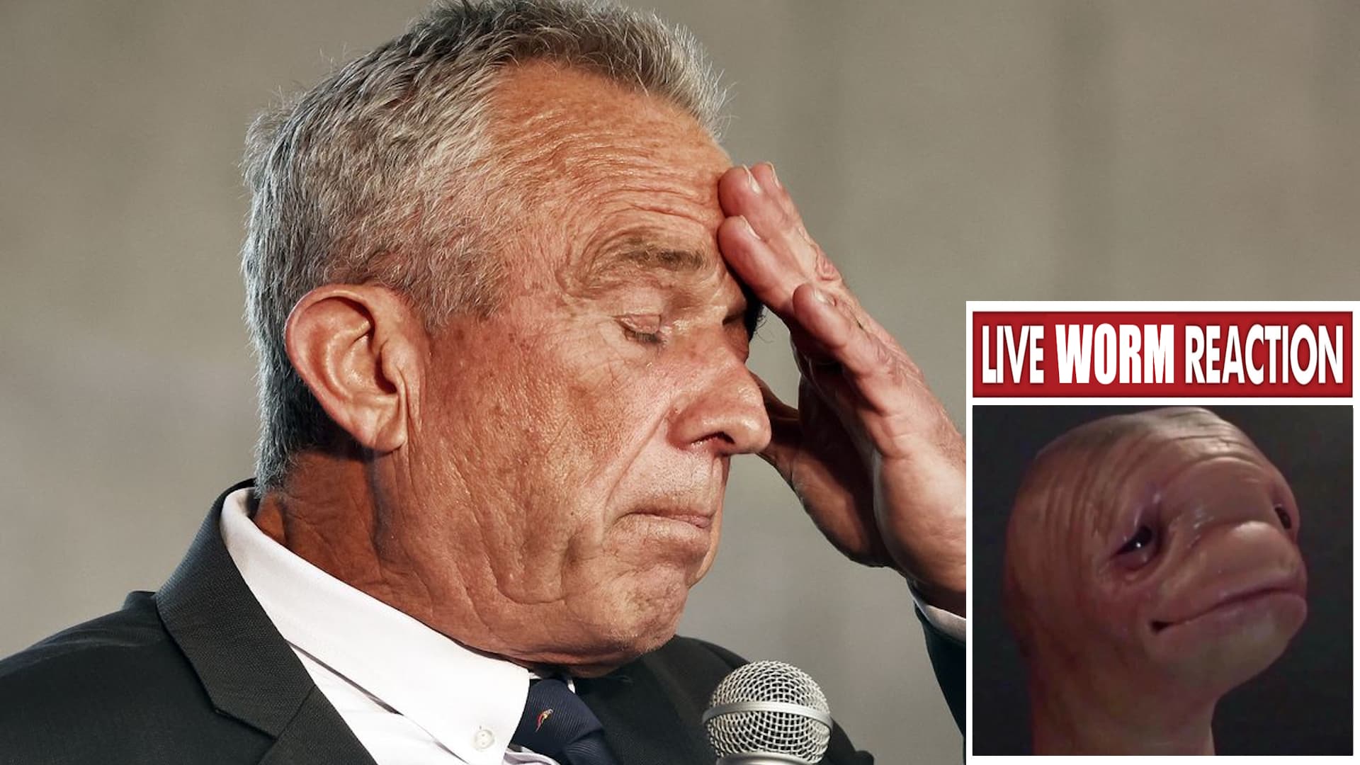 RFK Jr.'s Brain Worm meme template - RFK Jr Brain Worm