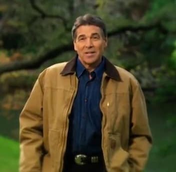 Rick Perry's "Strong" Ad meme template - Rick Perry Strong Ad