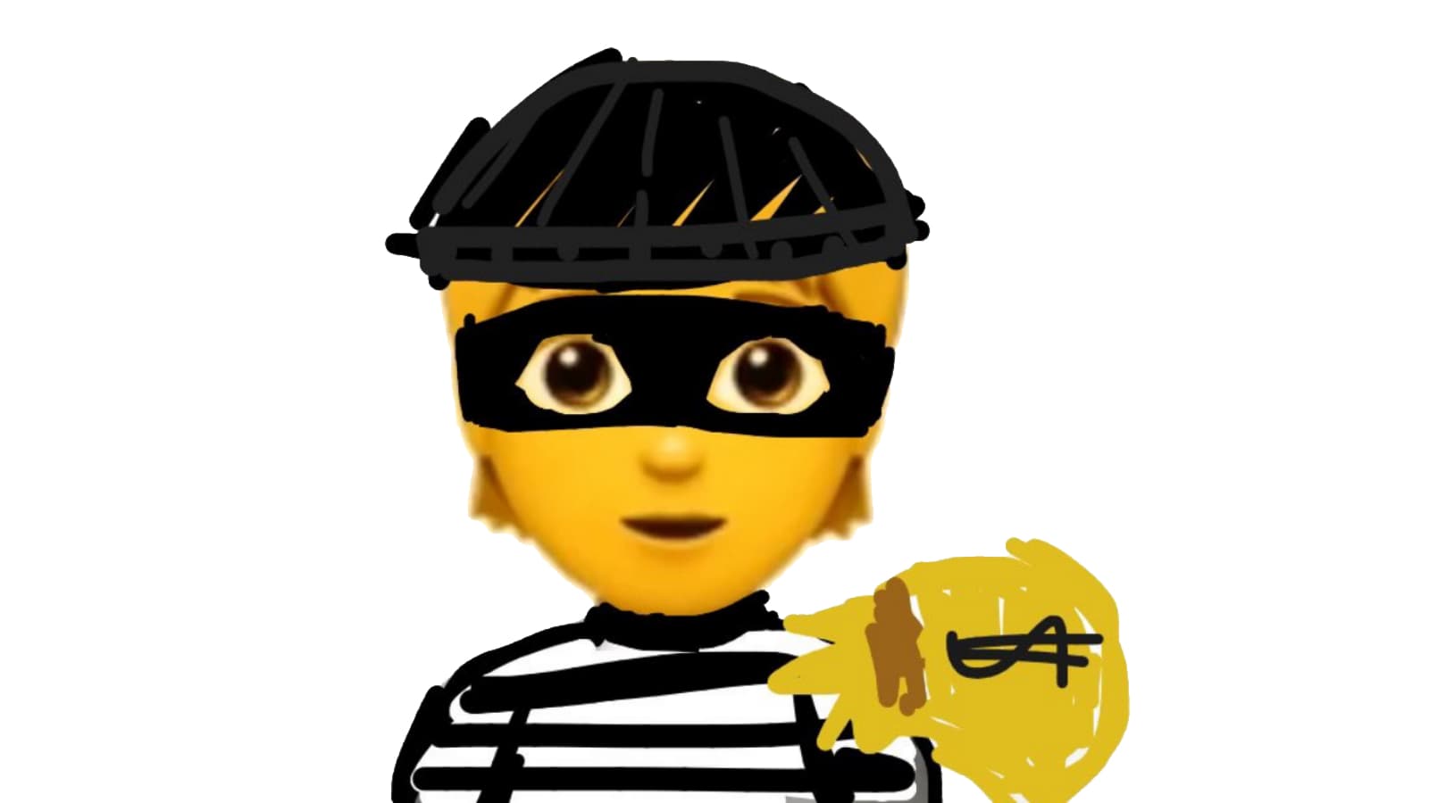 Robber Emoji meme template - Robber Emoji