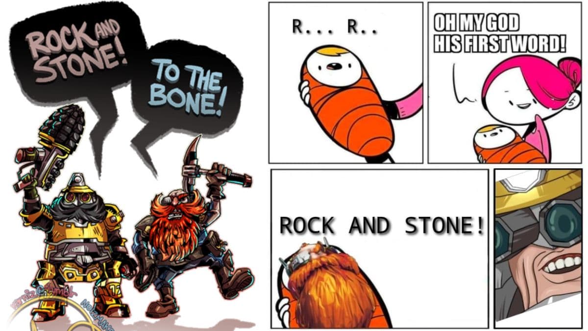Rock and Stone (Deep Rock Galactic) meme template - Rock and Stone