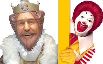 Ronald McDonald VS The Burger King meme template - Ronald McDonald vs Burger King