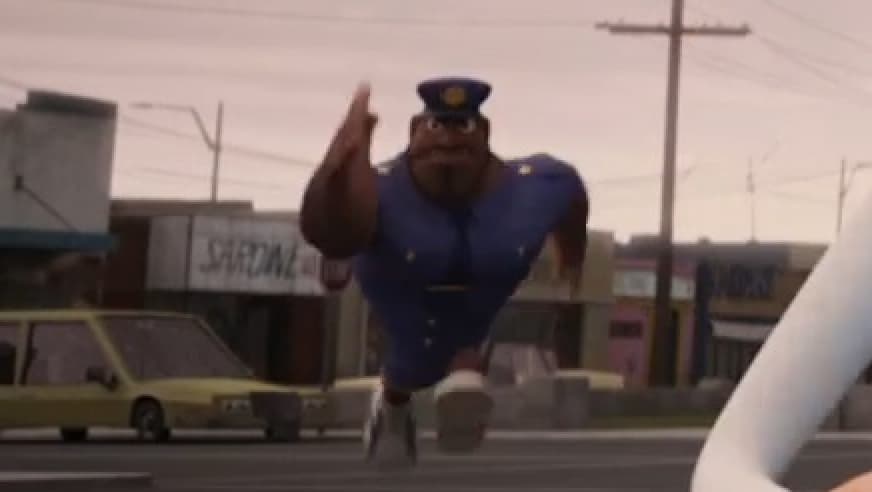 Running Officer Earl meme template - Running Officer Earl