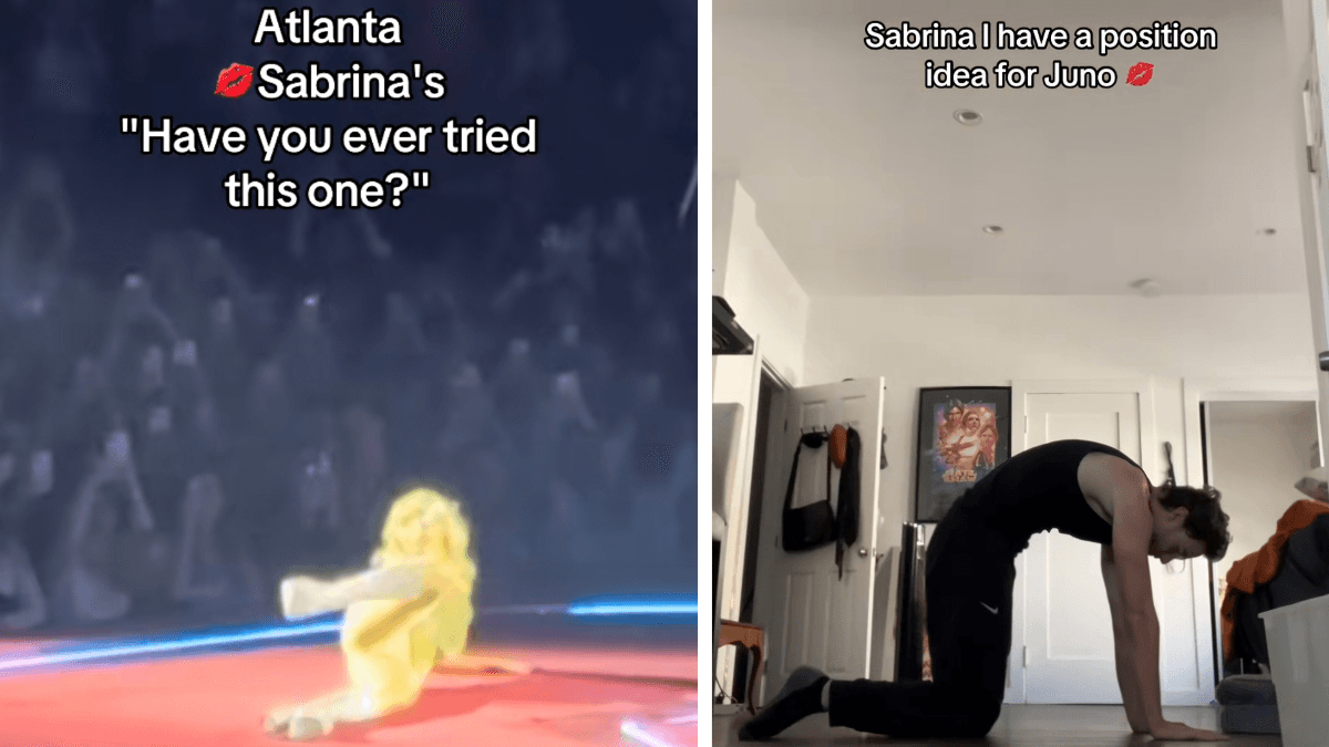 Sabrina Carpenter "Juno" Positions Trend meme template - Sabrina Carpenter Juno
