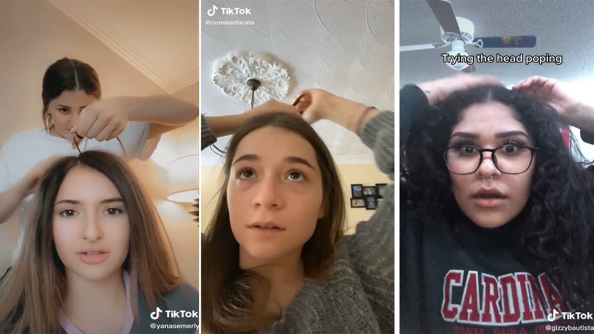 Scalp Popping / Hair Cracking meme template - Scalp Popping