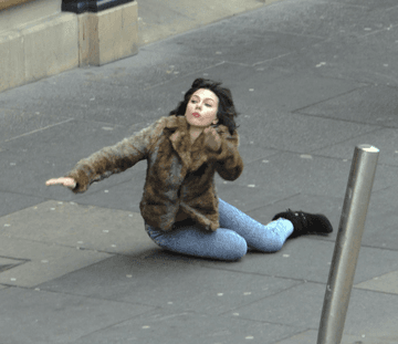 Scarlett Johansson Falling Down meme template - Scarlett Johansson Falling Down