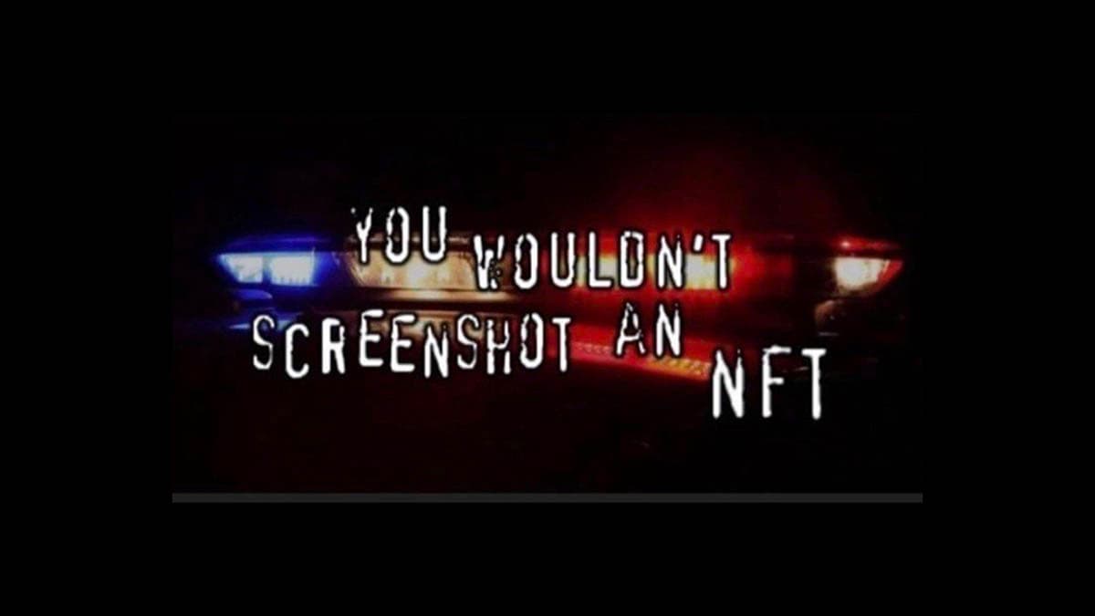 Screenshotting NFTs meme template - Screenshotting NFTs