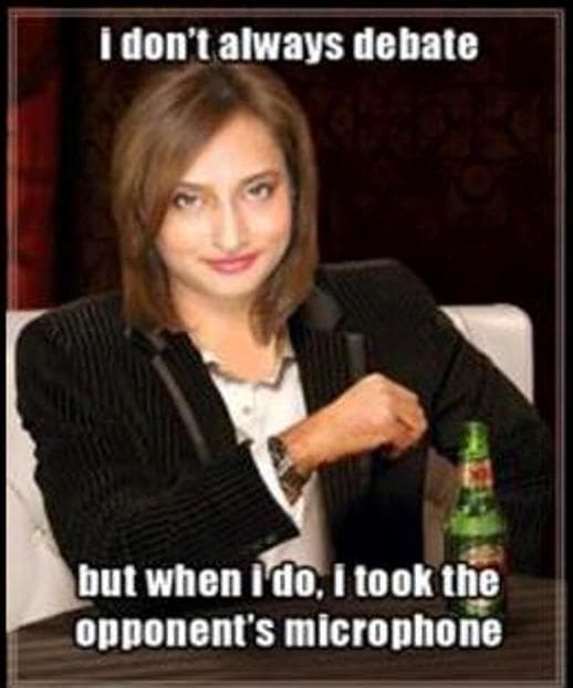 Sharifah Zohra Jabeen's Tirade / "Listen Listen Listen Listen" meme template - Sharifah Zohra Jabeen