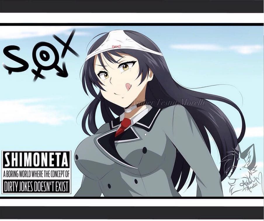 Shimoneta meme template - Shimoneta