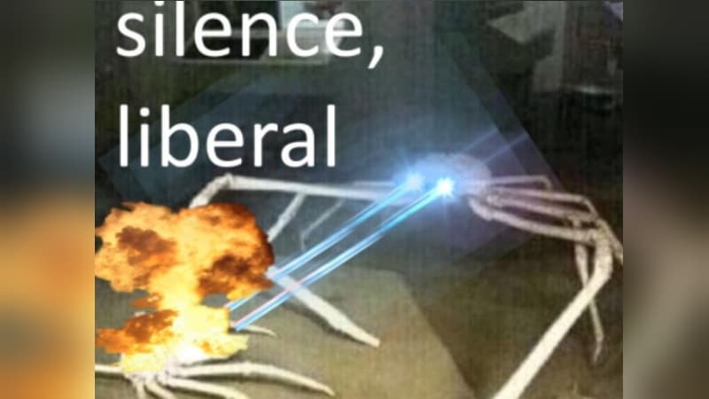 Shut the Fuck Up, Liberal / Silence, Brand meme template - Silence Brand