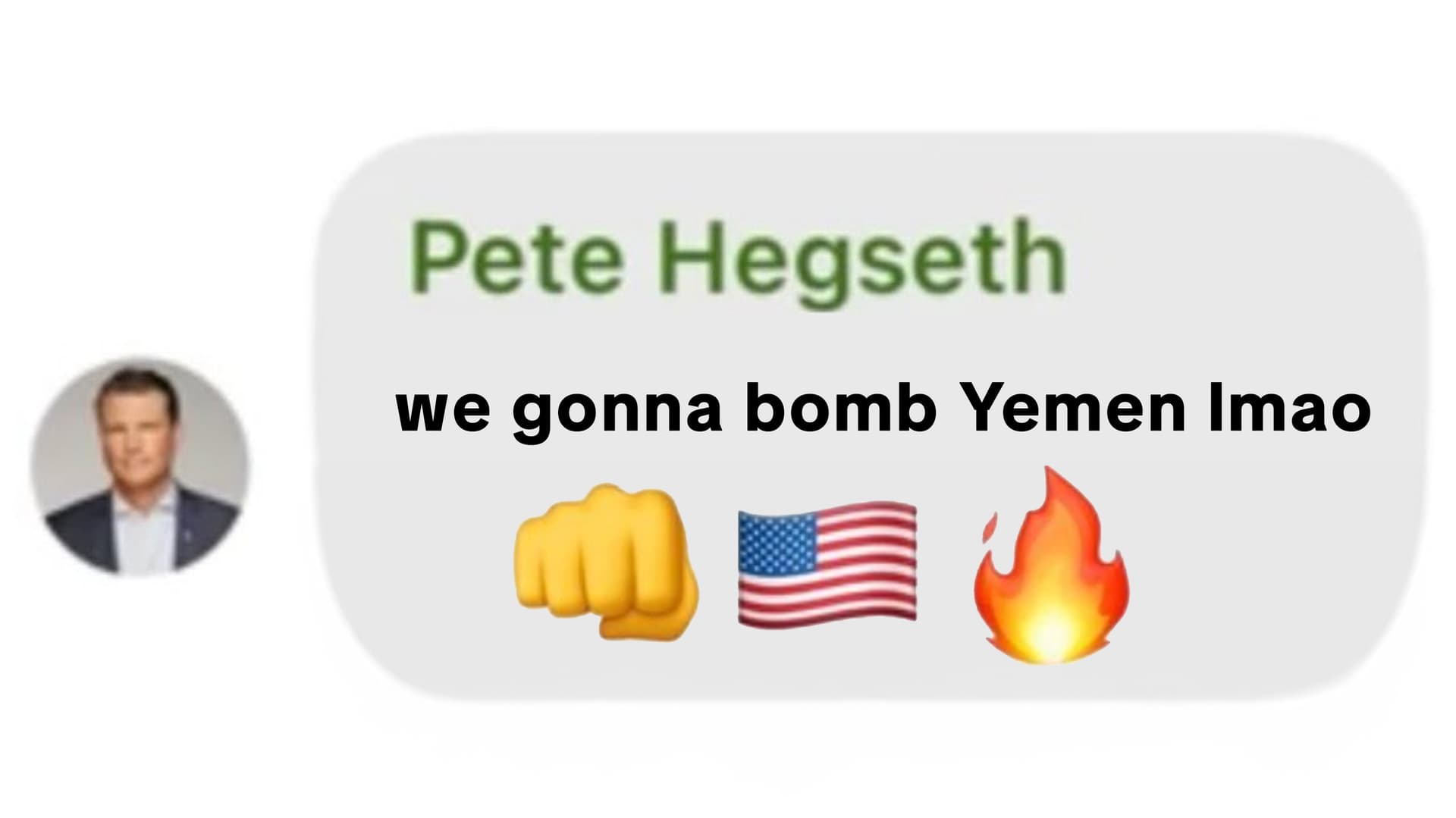 Signalgate / Pete Hegseth's Houthi PC Small Group meme template - Pete Hegseth
