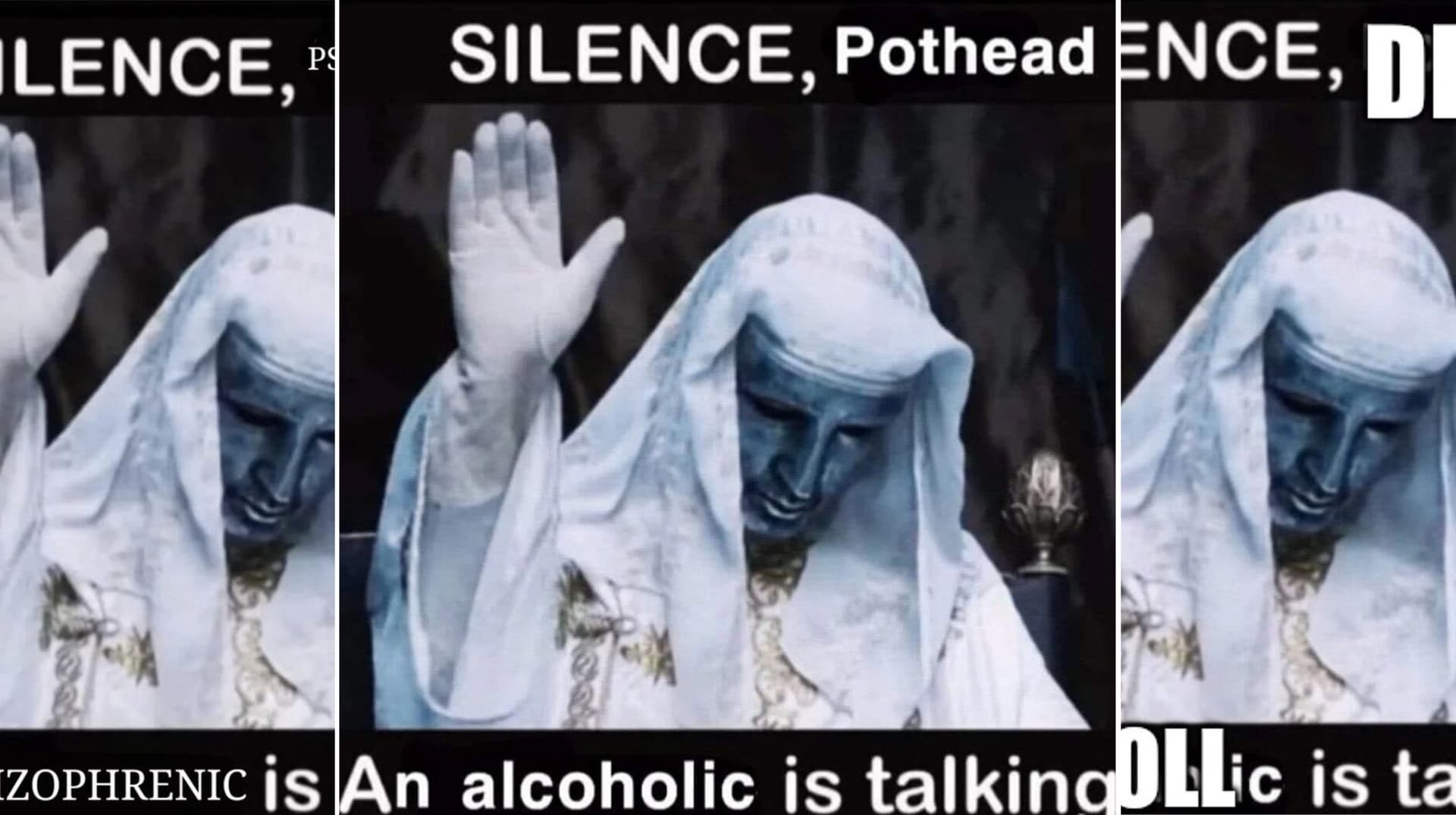 Silence X, a Y Is Talking meme template - Silence X a Y Is Talking