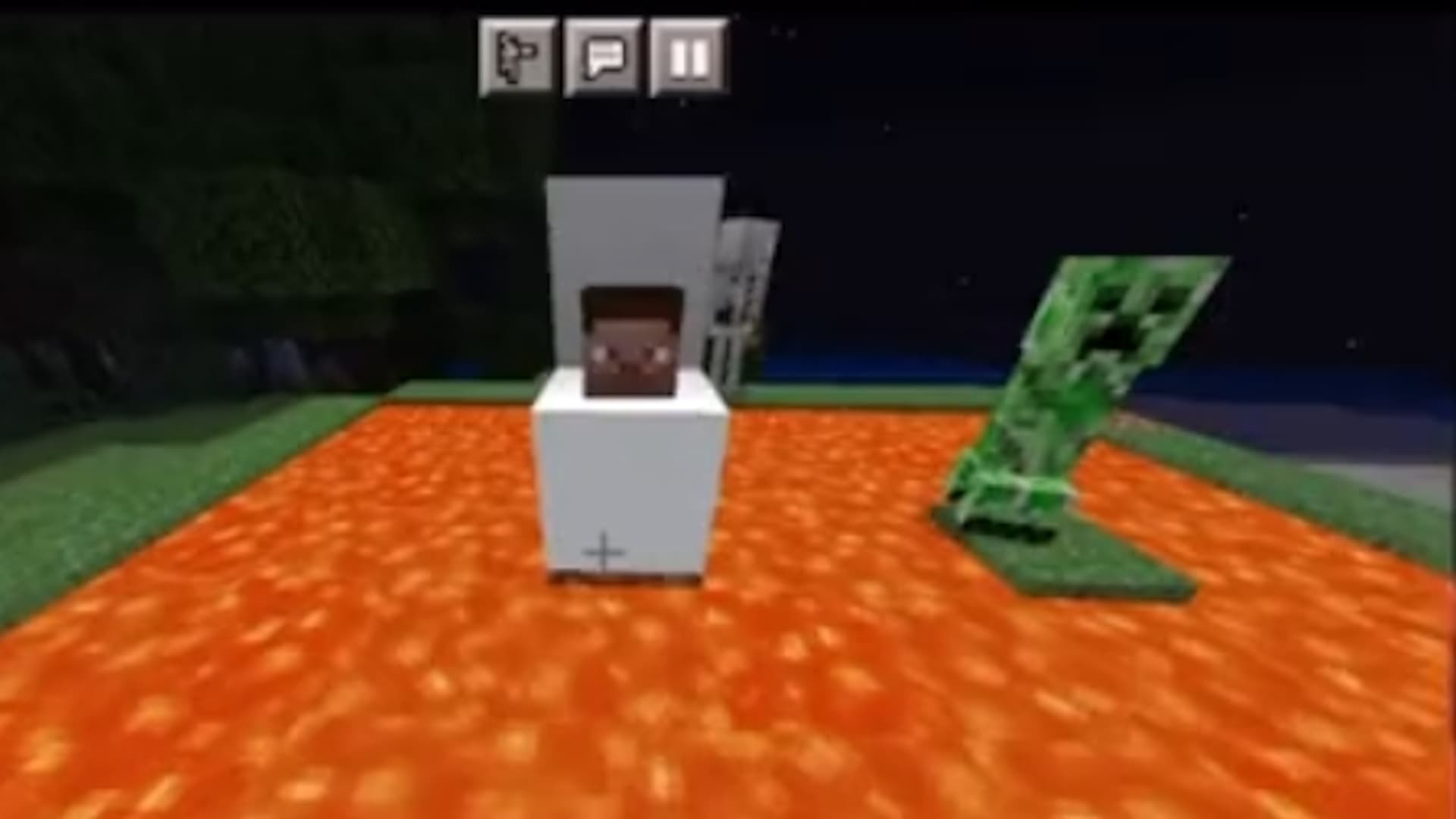 Skibidi Toilet or Creeper meme template - Skibidi Toilet or Creeper