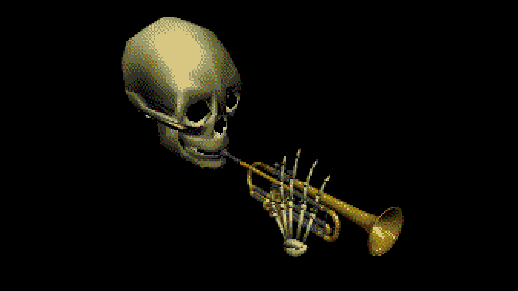 Skull Trumpet / Doot Doot meme template - Skull Trumpet