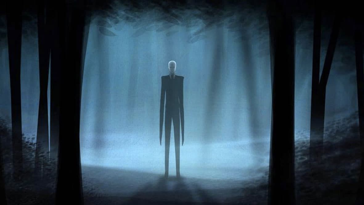 Slender Man meme template - Slender Man