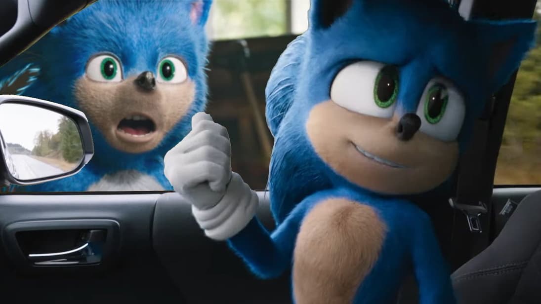 Sonic Pointing at Sonic meme template - Sonic Pointing at Sonic