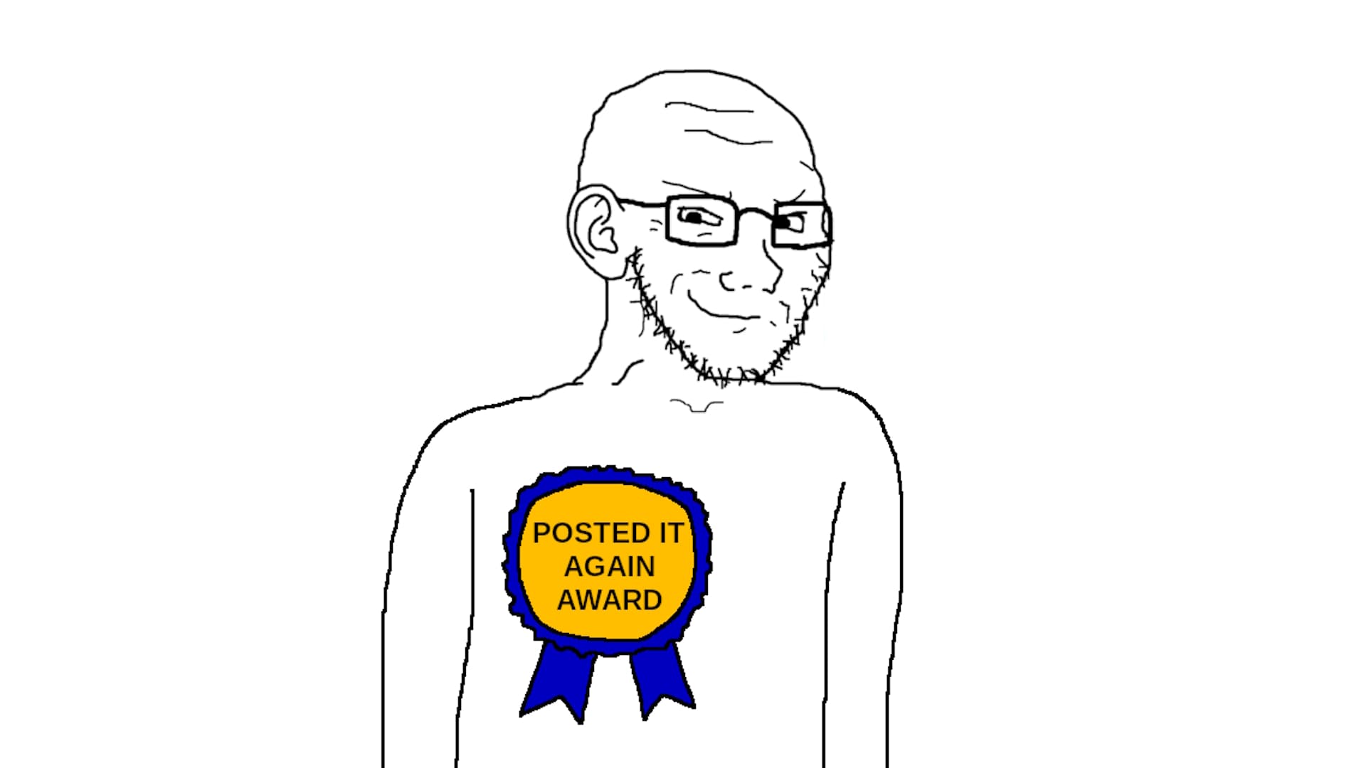 Soyjak Award meme template - Soyjak Award
