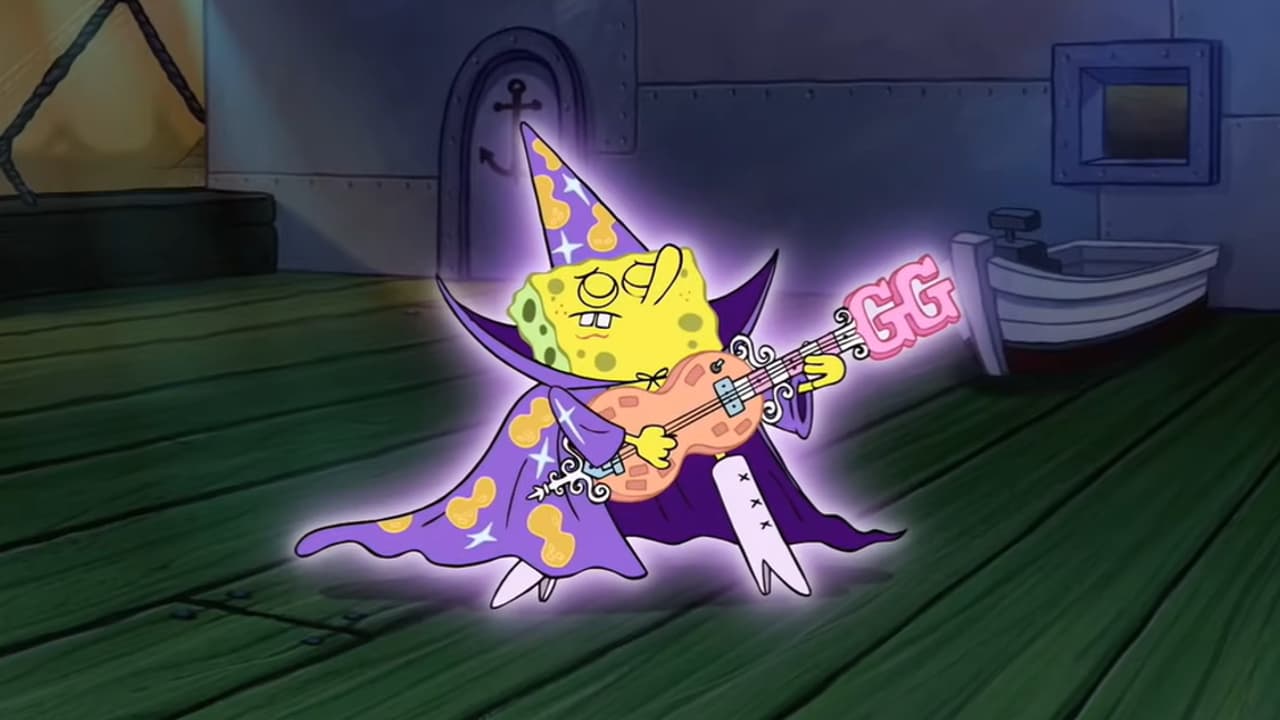 SpongeBob Movie Goofy Goober Guitar Mandela Effect meme template - SpongeBob Mandela Effect