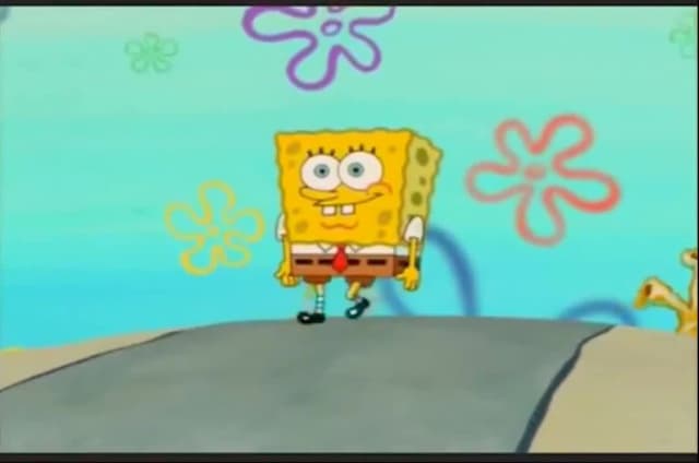 SpongeBob Walk Cycle meme template - SpongeBob Walk Cycle