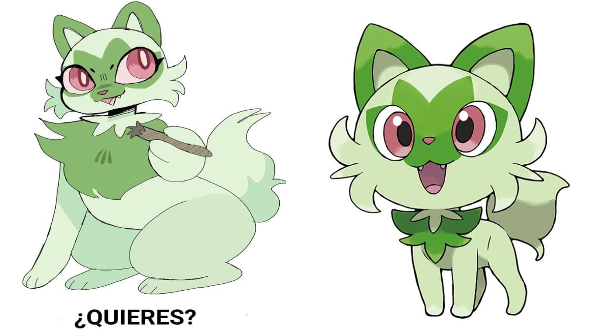 Sprigatito meme template - Sprigatito