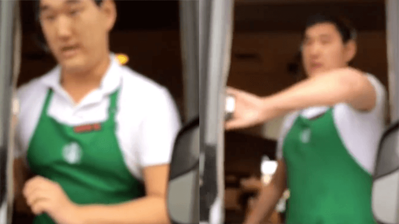 Starbucks Barista Crying meme template - Starbucks Barista Crying