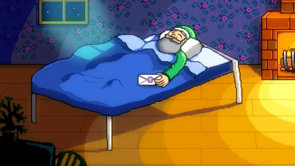 Stardew Valley Grandpa Dying In Bed meme template - Stardew Valley Grandpa