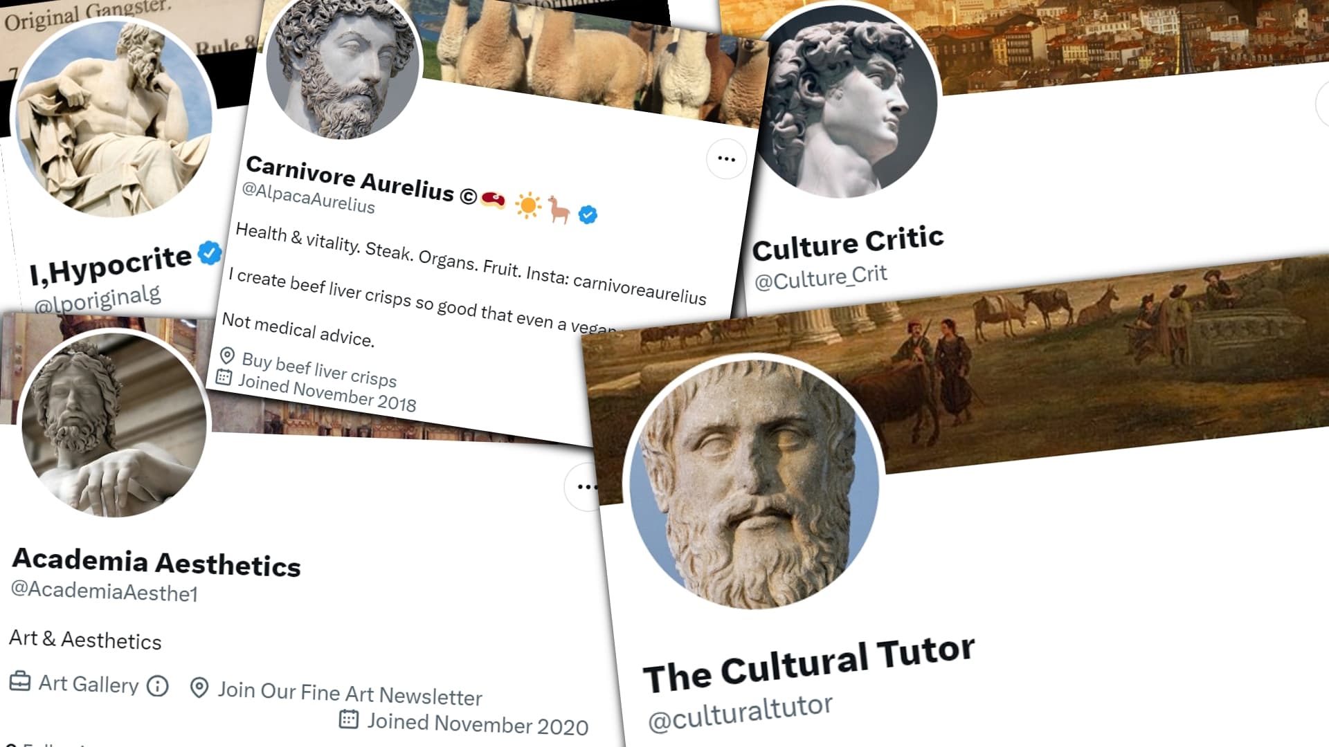 Statue Profile Pictures meme template - Statue Profile Picture