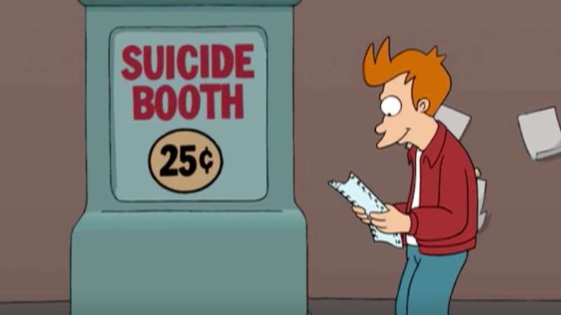 Suicide Booth meme template - Suicide Booth
