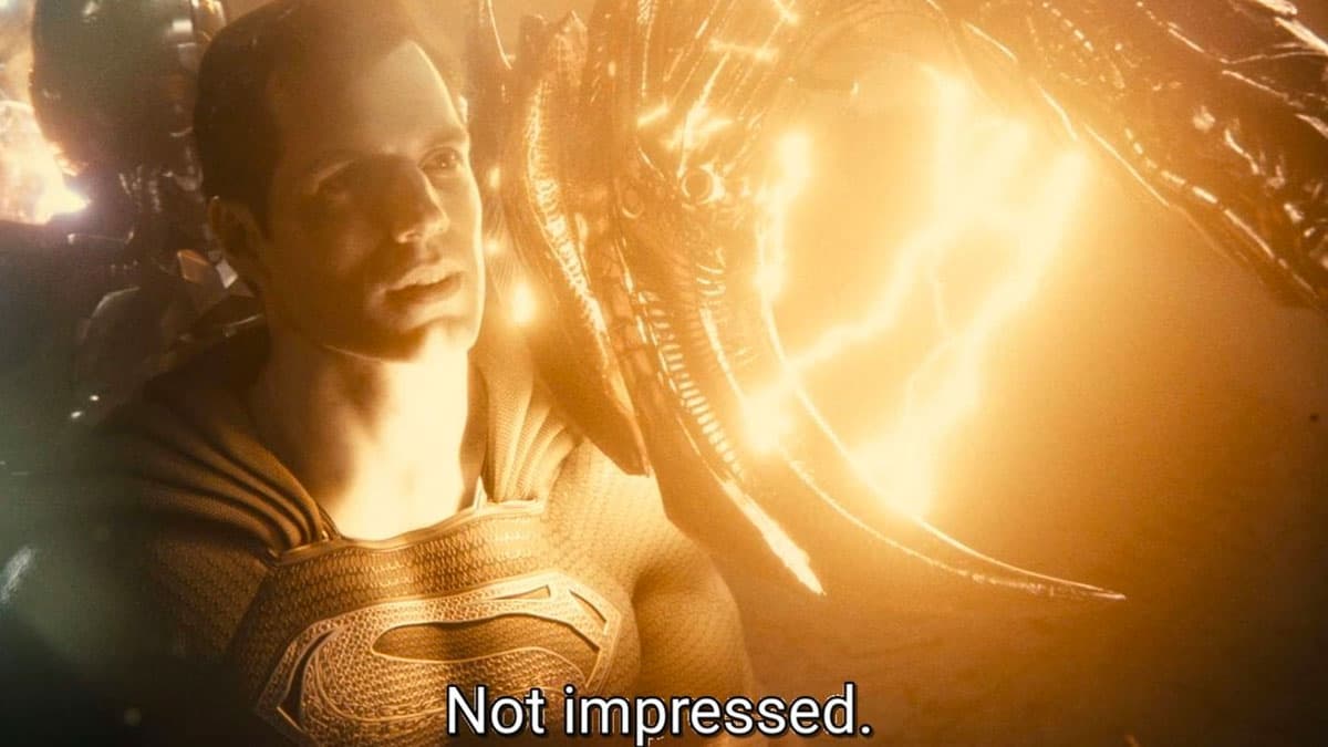 Superman "Not Impressed" meme template - Superman Not Impressed
