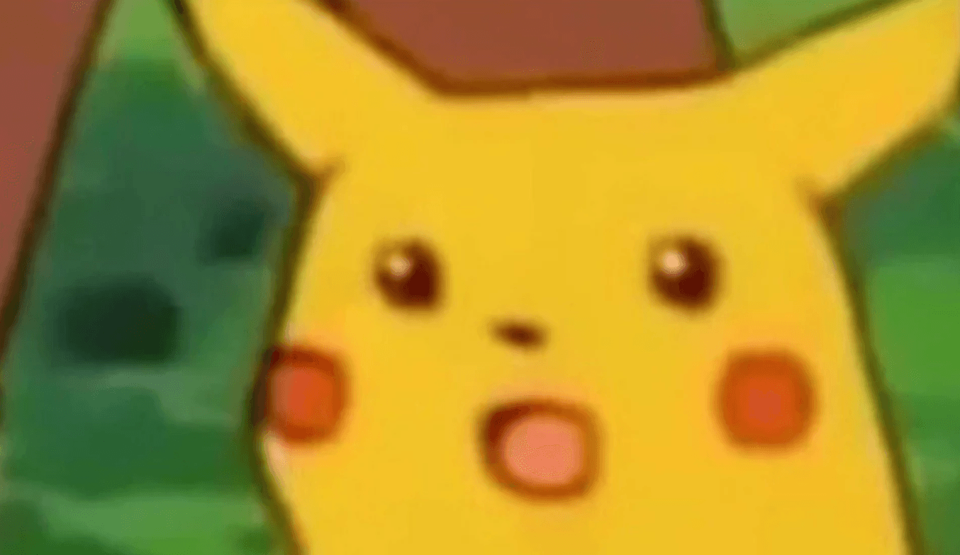 Surprised Pikachu meme template - Surprised Pikachu