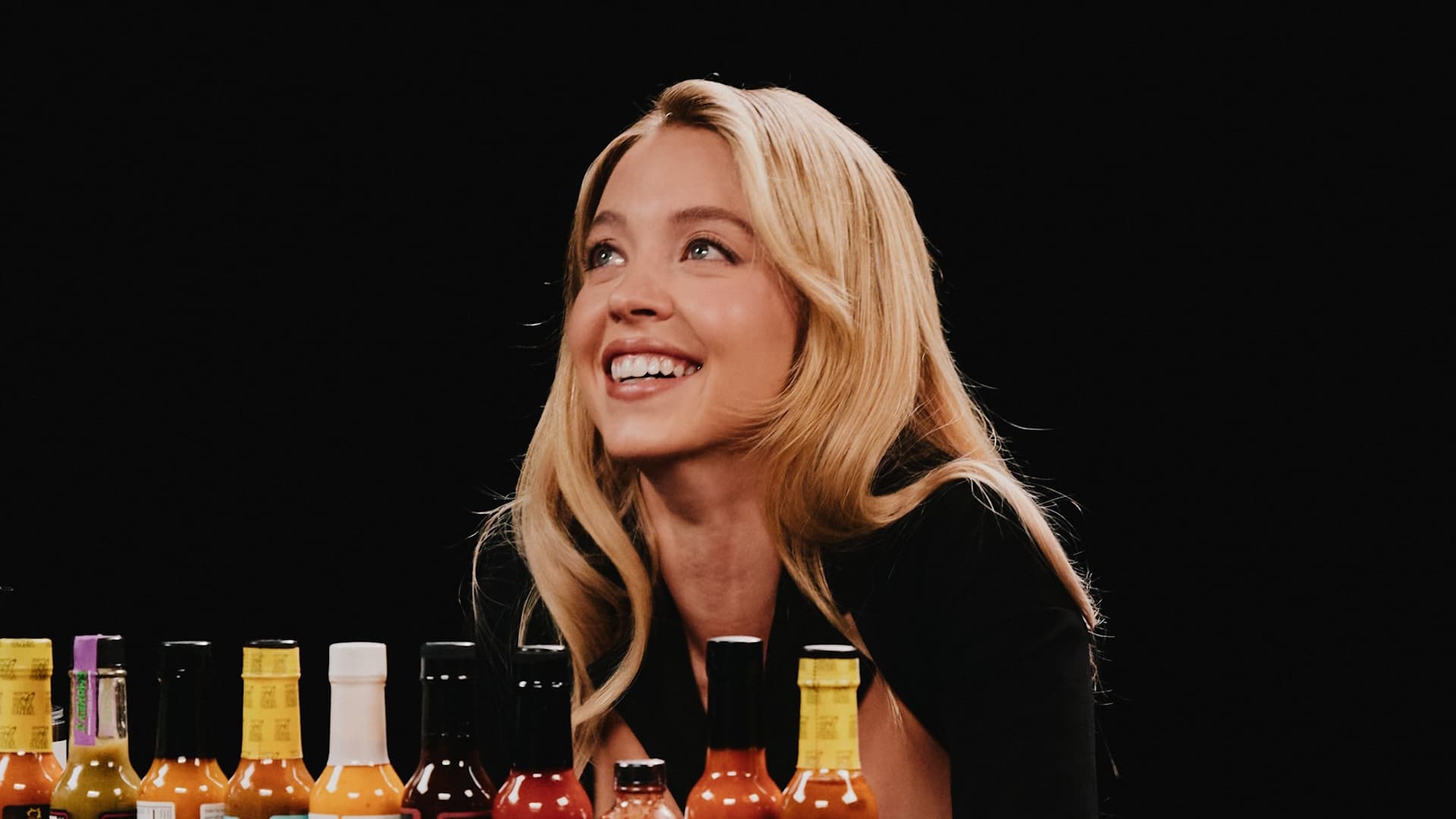 Sydney Sweeney on Hot Ones meme template - Sydney Sweeney Hot Ones