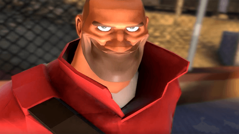 Team Fortress 2 Soldier Smiling meme template - TF2 Soldier Smiling