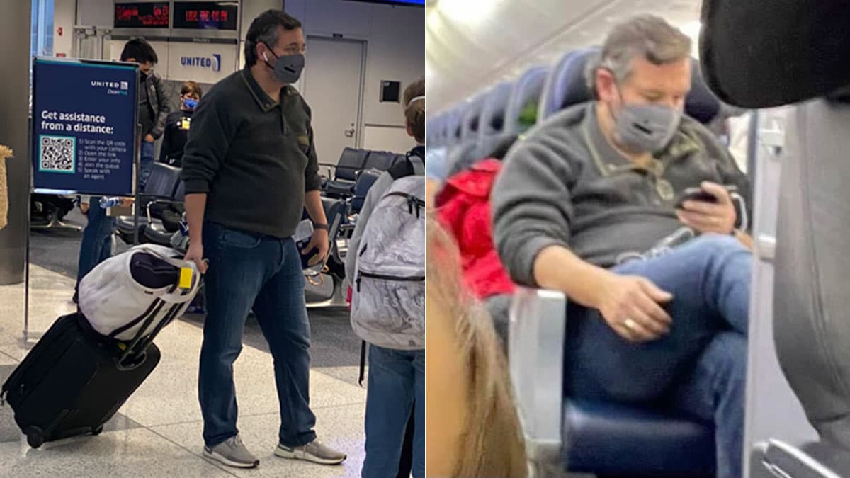 Ted Cruz's 2021 Cancun Vacation meme template - Ted Cruz Cancun