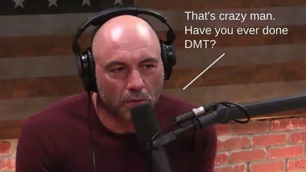 That's Crazy, Man. Have You Ever Done DMT? meme template - Joe Rogan DMT