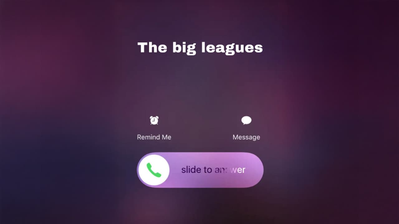 The Big Leagues Calling meme template - The Big Leagues Calling