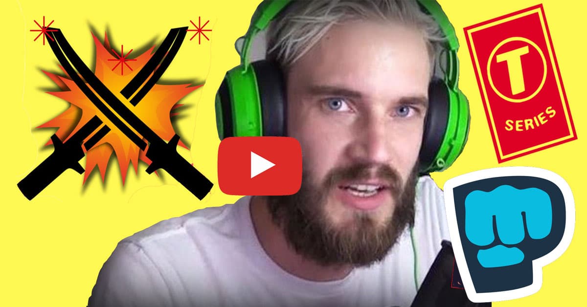 The Great Subscriber War / Subscribe to PewDiePie meme template - Subscribe to PewDiePie