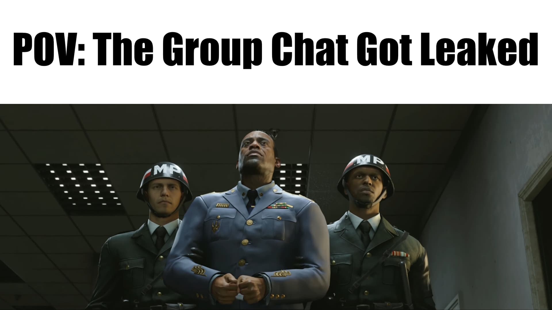 The Group Chat Got Leaked meme template - Group Chat Got Leaked