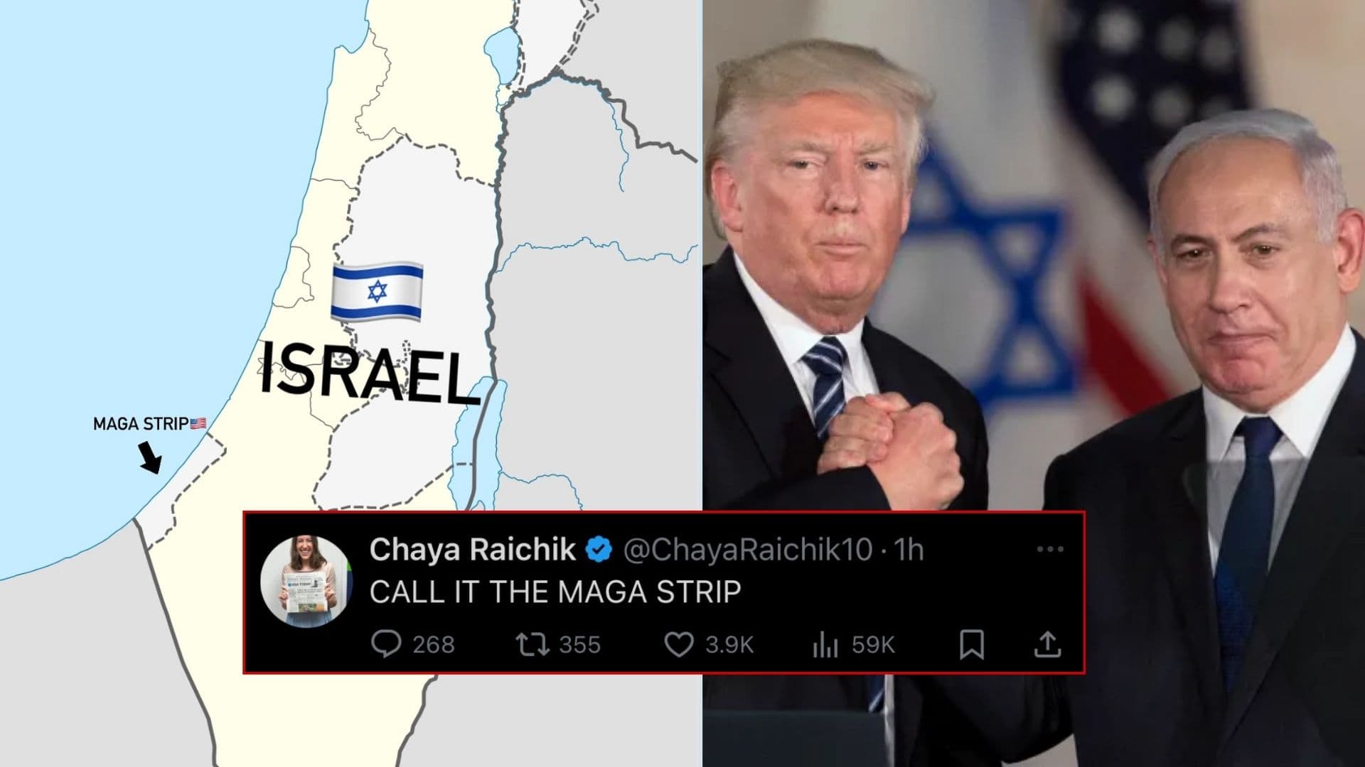 The MAGA Strip / Donald Trump's Gaza Strip Plan meme template - MAGA Strip