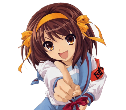 The Melancholy of Haruhi Suzumiya meme template - Haruhi Suzumiya