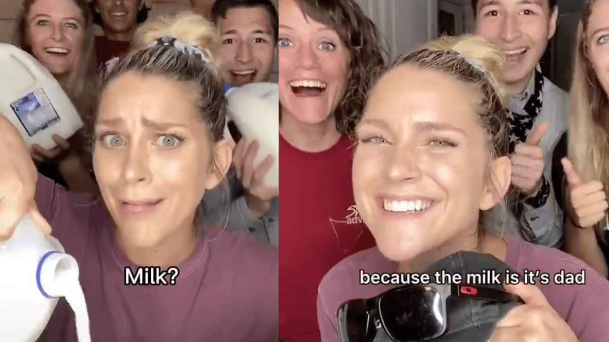 The Milk Is Its Dad And The Box Is The Mom meme template - The Milk Is Its Dad