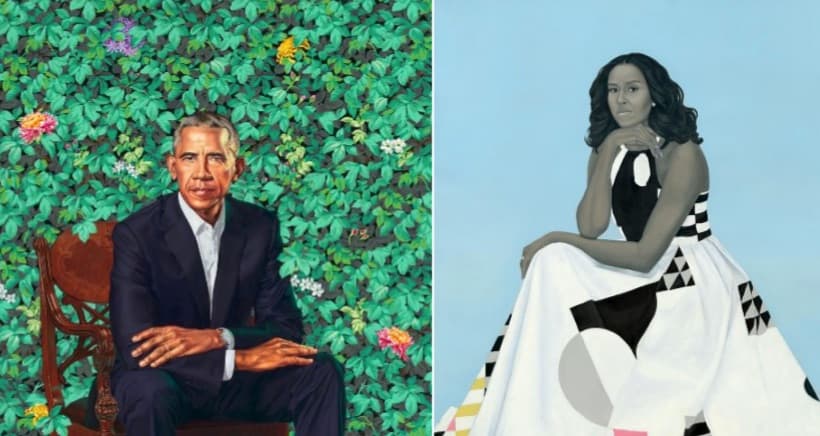 The Obamas' Official Presidential Portraits meme template - Obama Presidential Portrait