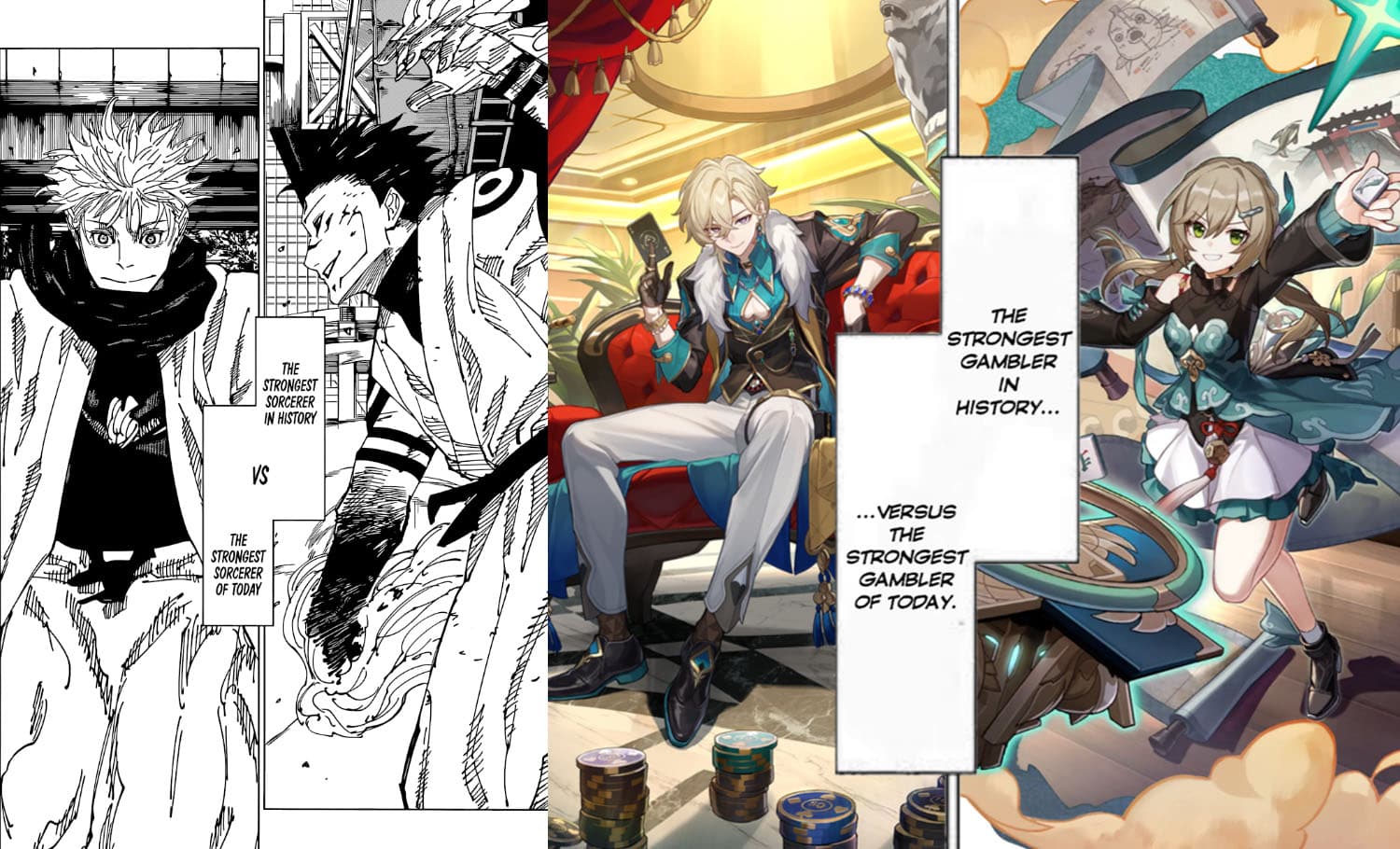 The Strongest Sorcerer In History Vs. The Strongest Sorcerer Of Today meme template - Strongest Sorcerer In History