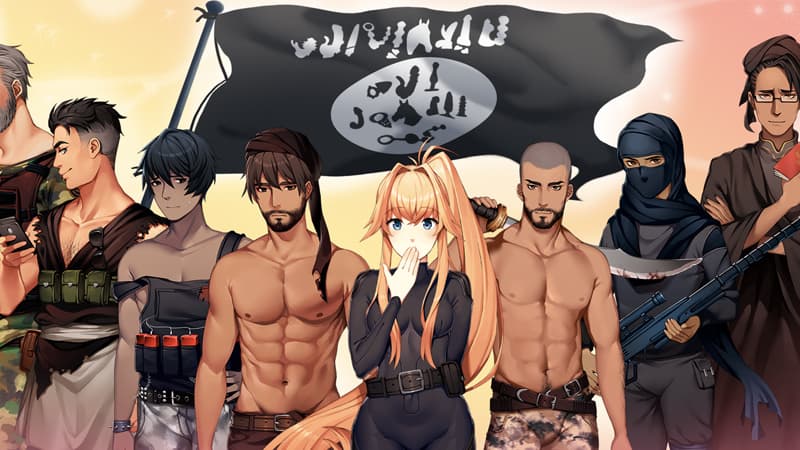 The Super Patriotic Dating Simulator meme template - The Super Patriotic Dating Simulator