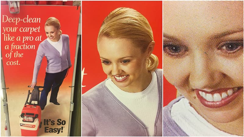 The What / Rug Doctor Woman Ad meme template - The What