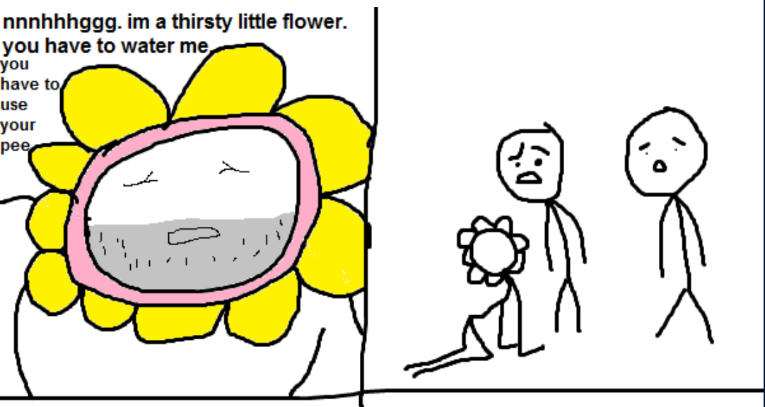 Thirsty Little Flower meme template - Thirsty Little Flower