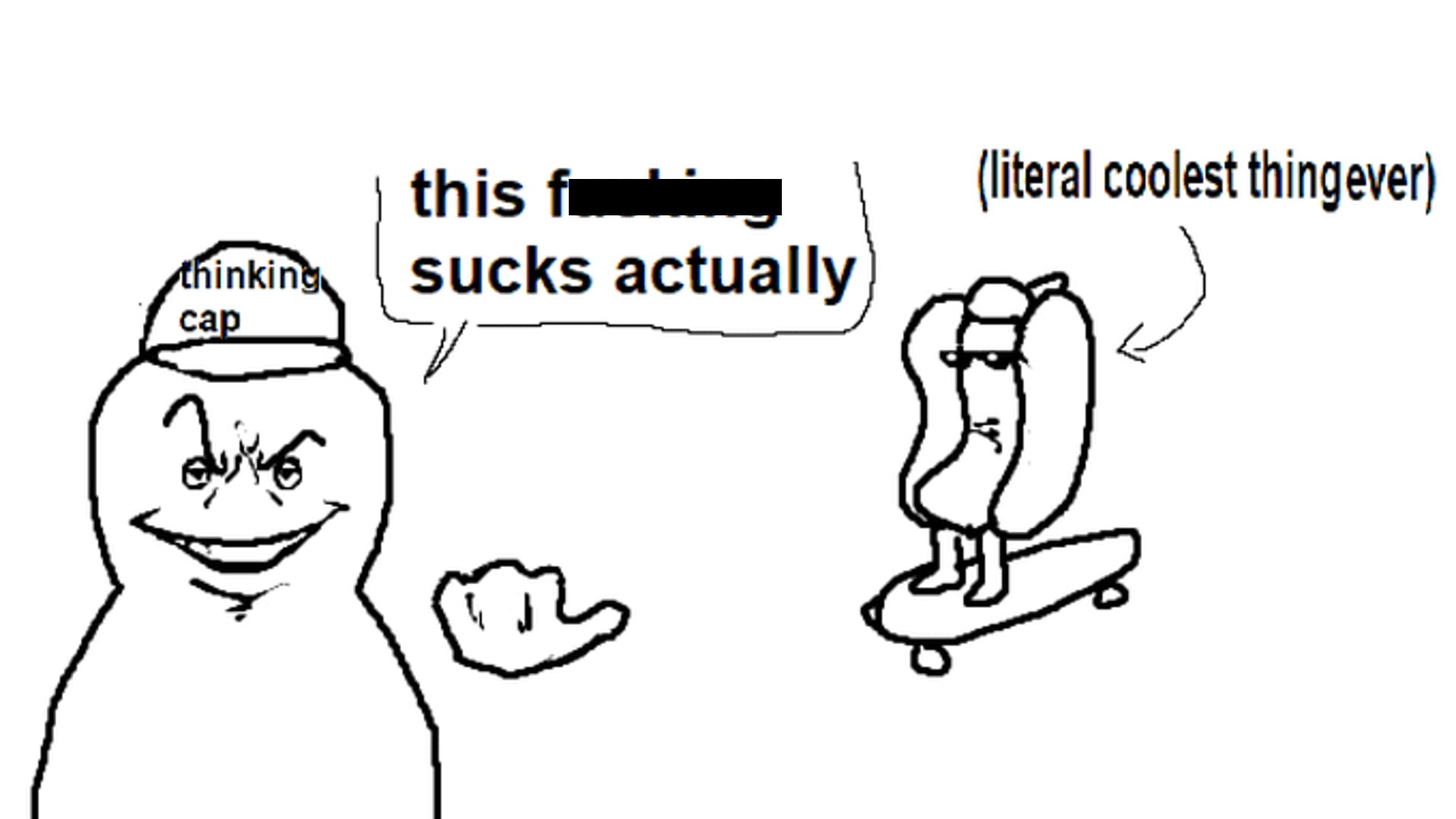 This Fucking Sucks Actually / Literal Coolest Thing Ever meme template - This Fucking Sucks Actually