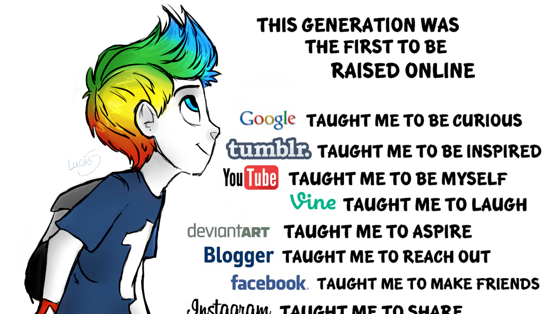 This Generation Was the First to Be Raised Online meme template - This Generation Was the First to Be Raised Online