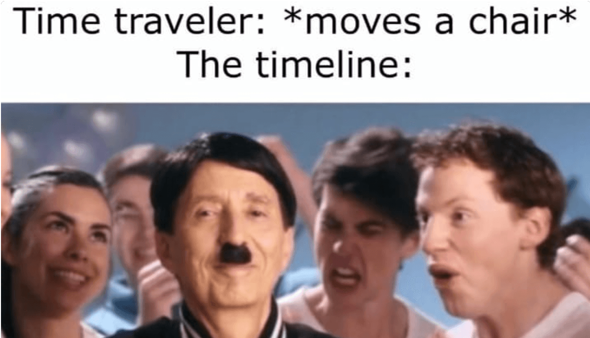 Time Traveler / The Timeline meme template - Time Traveler