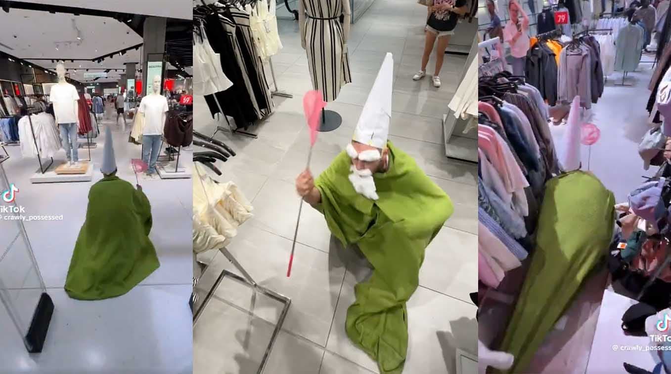 Tiny Green Mall Wizard / Wizard Gnome meme template - Tiny Green Mall Wizard